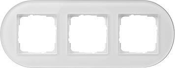 Afdekraam 3 voudig Gira studio glas WIt