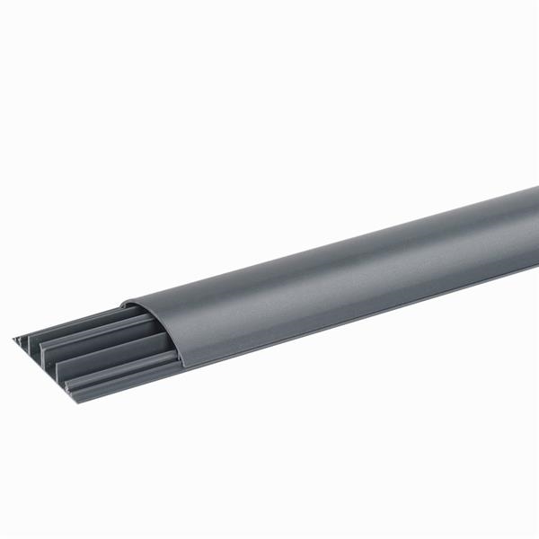 DLP vloerlijst 92 x 20mm Grijs - 2m - 4 compartimenten