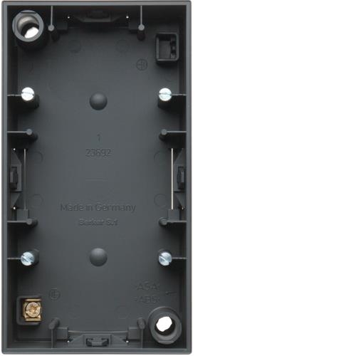 Boîte saillie 2 postes Berker S.1 Anthracite, mat
