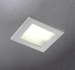Luna carré Qt12 20 - 35 - 50W Gy6.35 12V Blanc IP44 verre sablé