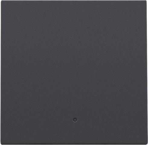 Afwerkingsset met lens voor elektronische schakelaar of drukknop Anthracite