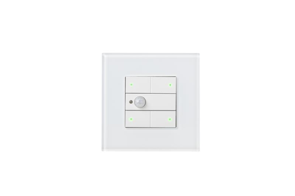 Schakelaar - beweging + thermostaat 3 - toets Niko Wit 101 RGB