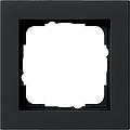 Cadre finition 1 x Gira E2 Noir mat