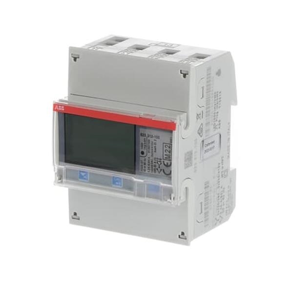Energiemeter B serie 3 x 230 / 400Vac, 65A, pulse, B (cl 1), Silver, modbus