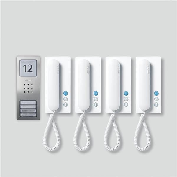 Kit audio Siedle compact Acier inoxydable brossé