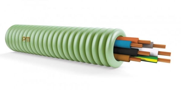 Prewired conduit H07Z1-U 7G1.5 diameter 16mm full Lsoh in coil of 100m CPR class: CCA s1bd1a1