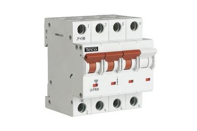 Circuit breaker 3 poles + N 6A 6kA curve C
