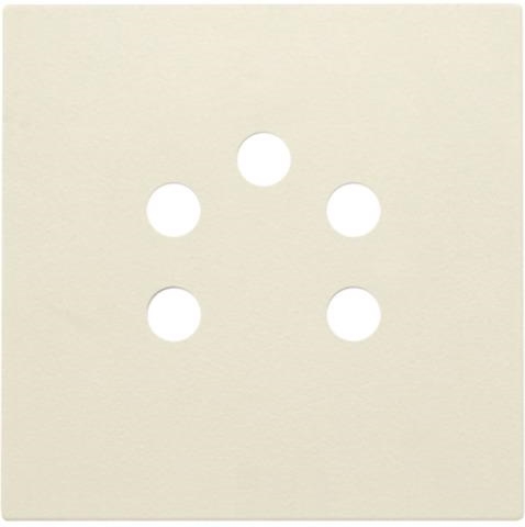 Finishing set for 5 - pole telephone socket outlet, Cream