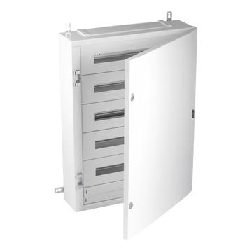 Coffret métallique IP40 120 modules (150mm) 5 rangee avec porte opaque + KITTT H910 x L670mm x d212m
