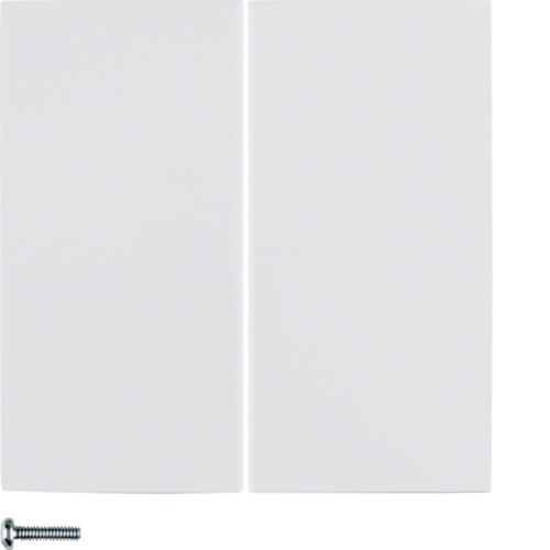 Touche pour variateur électronique universel double Berker S.1 / b. 3 / b. 7 Blanc polaire, brillant