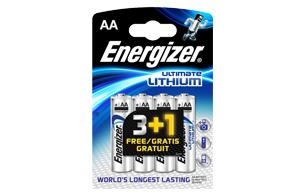 Energizer - lithium battery - AA / LR6 - 3+1 FREE - 4 pieces