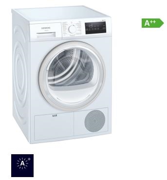 Droogautomaat iQ300 luchtcondensatie 8kg, warmtepomp, Led-display, afvoerset water, easyClean conden