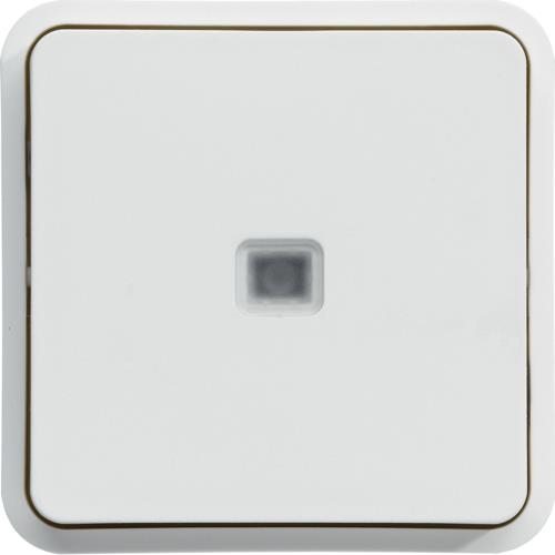 Interrupteur va & vient Cubyko à voyant lumineux, Blanc, 10A x - 250V, quickconnect