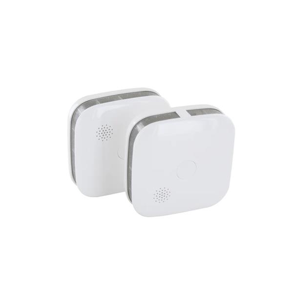 Lot de 2 détecteurs de fumée interconnectés avec pile Lithium 3V - 5 ans