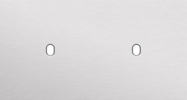 Double cover plate, horizontal 71mm center distance, for two single switching functions, Niko Toggl