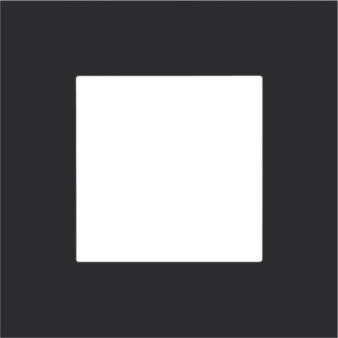 Plaque simple Black Coated