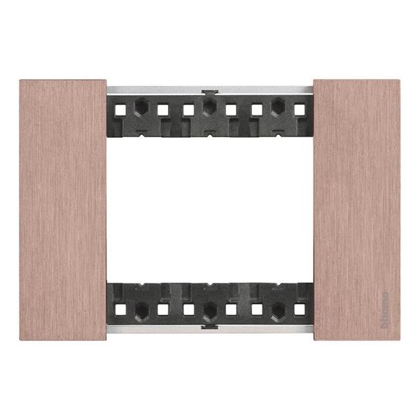 LNow - cover plate 3 modules Copper