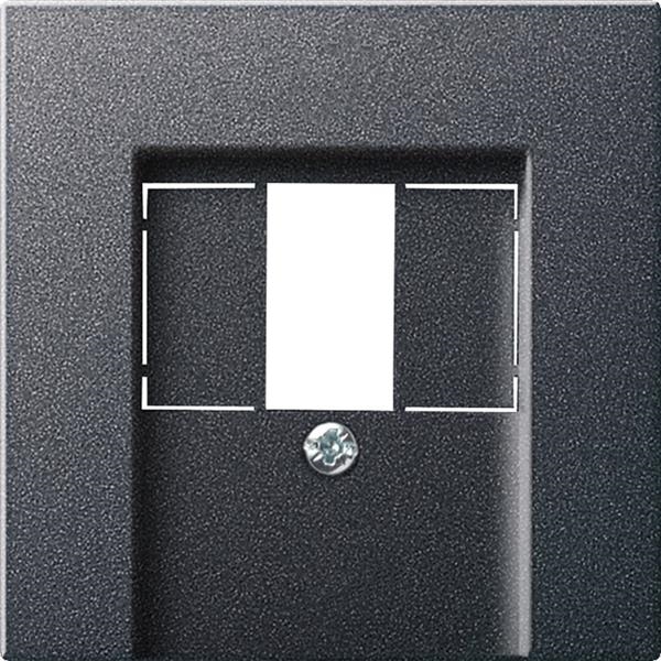 Plaque TAE + stéréo + Usb System 55 Anthracite