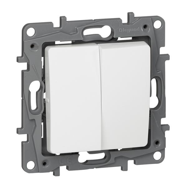 Double push - button 6A White