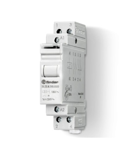 Télérupteur modulaire 24Vac 2no 16A agsno2