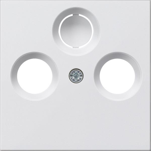 Afdekking antennecontactdoos System 55 zuiver Wit