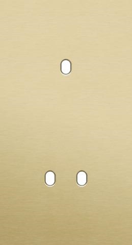Plaque de recouvrement double, verticale 71mm d'entraxe, pour une fonction de commutation simple et