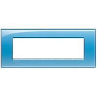 LivingLight - rechthoekige afdekplaat 7 modules Blauw