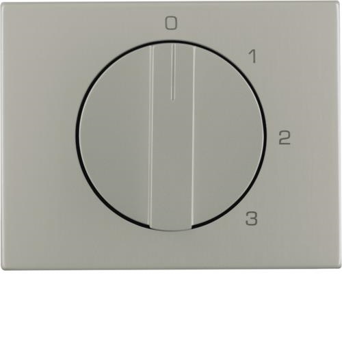 Enjoliveur avec bouton rotatif pour interrupteur 3 paliers avec position "0" K.5 Inox