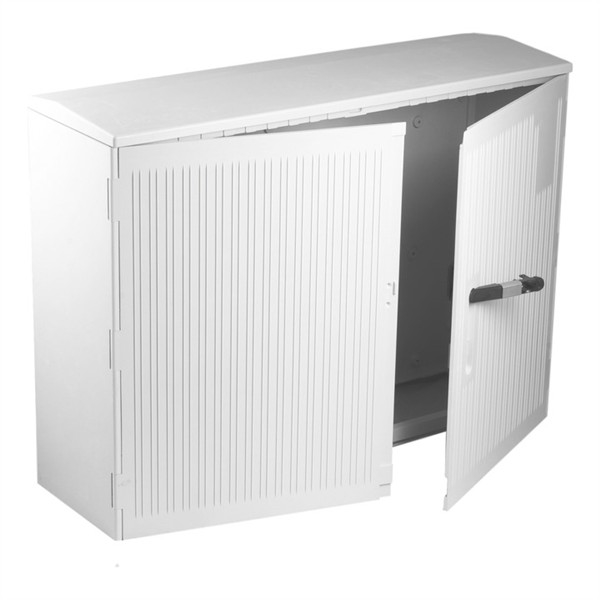 Armoire de trottoir Din 2 830 x 1115 x 330mm porte rayée