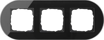 Afdekraam 3 voudig Gira studio glas Zwart