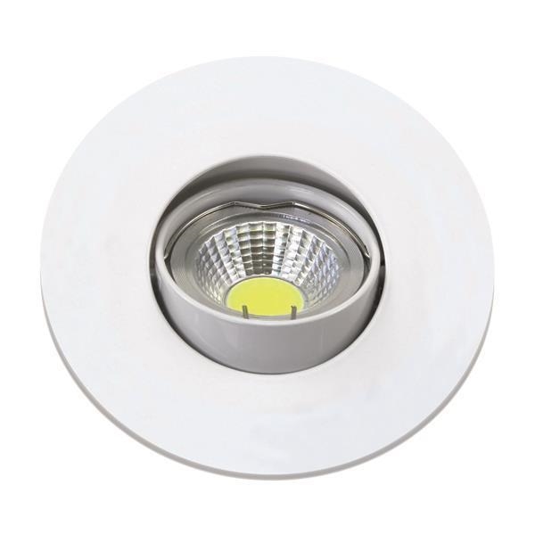 Spot encastré orientable 50W Blanc Gu10 diam. encastré 72mm / diamètre extérieur 83mm