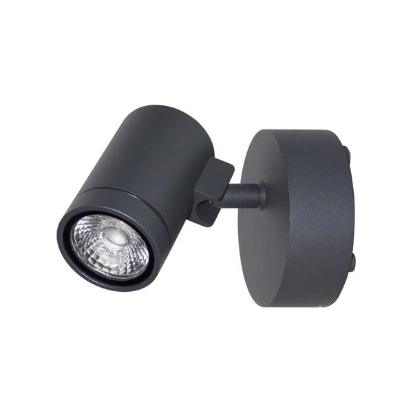 Gunzy S Led 8W 480lm 3000K IP55 38° Antraciet