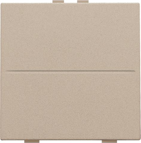 Touche simple pour interrupteur sans fil ou bouton - poussoir à 2 boutons de commande Champagne