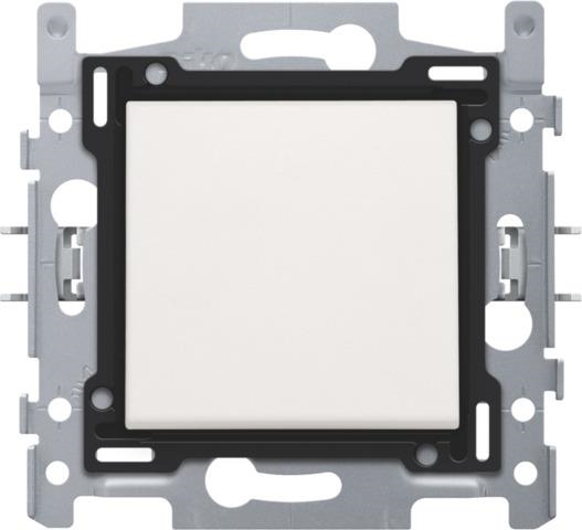 Interrupteur unipolaire, socle et set de finition avec raccords rapides Blanc