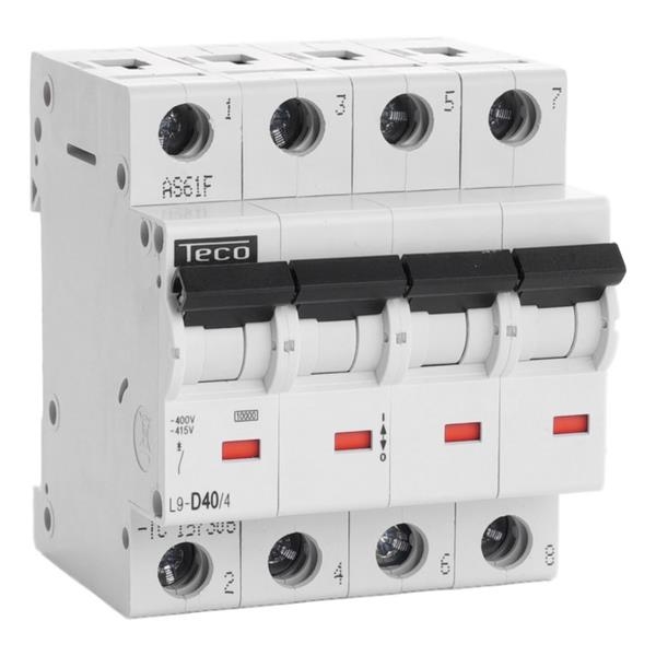 Automaat 4 polig 40A 10kA curve D