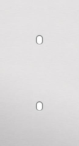 Plaque de recouvrement double, verticale 71mm d'entraxe, pour deux fonctions de commutation simple,