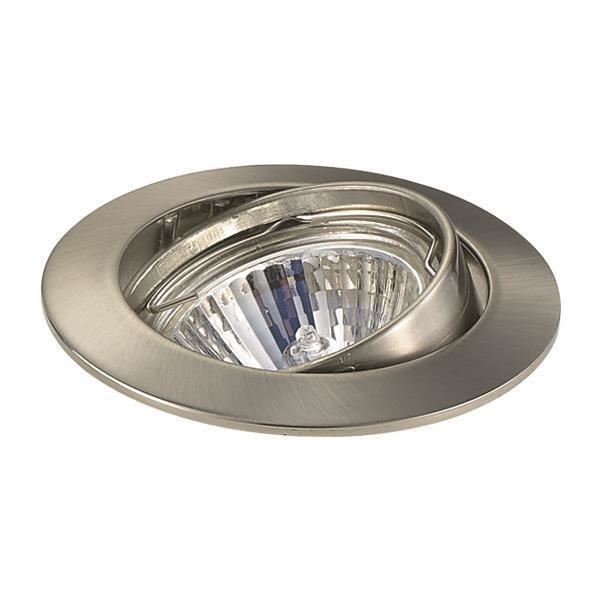 Adjustable recessed spotlight 50W brushed Alu Gu10 diam. recessed 72mm / outer diameter 83mm