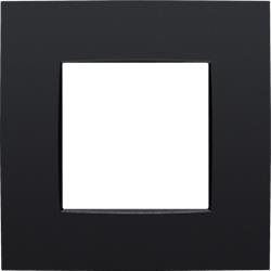 Single flush surround plate Niko Intense matt Black