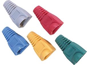 Color caps for RJ45 modular plug - category 5E - Grey (pack of 25 pieces)