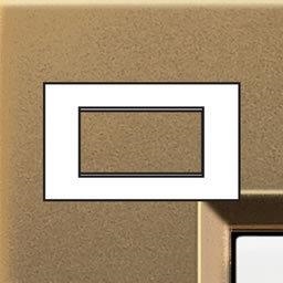 LivingLight - plaque rectangulaire 4 modules Bronze