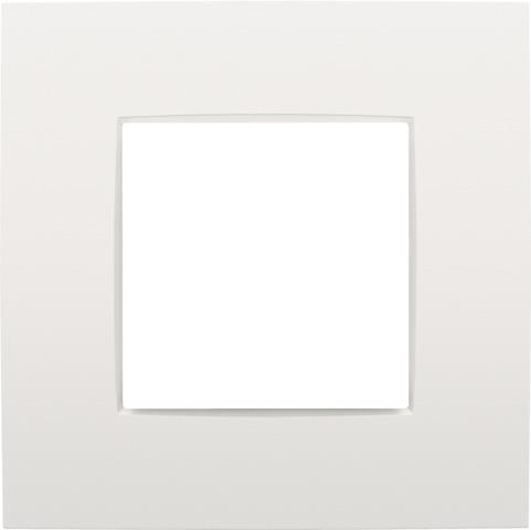 Single flush surround plate Intense White