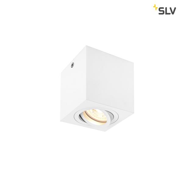 Triledo single, indoor plafondopbouwlamp, Qpar51, Wit, maximum 10W