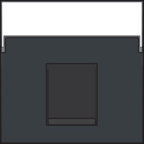 Centrale plaat data 1 x RJ Anthracite