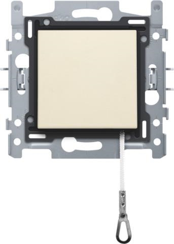 Interrupteur à tirette, socle et set de finition avec raccords rapides Creme
