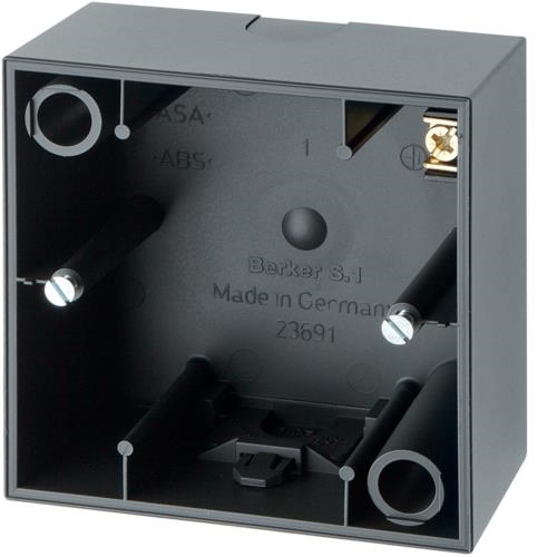 Boîte saillie 1 poste Berker S.1 Anthracite, mat