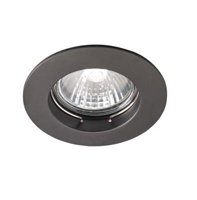 12V fixed recessed spotlight 50W Black Gu5.3 diameter recessed 60mm / ext diam 84mm / height 90 IP20