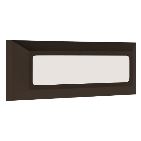 Applique murale 3W Noir IP65 rectangle 3000K