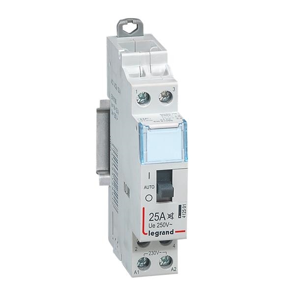 Low-noise off-peak contactor - 2NO 25A - 230V - 1 module