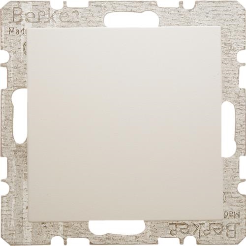 Blind plugcentre plate, base + spreader claws, S.1, White glossy