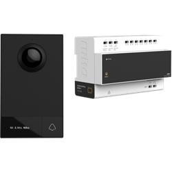 Videokit, 2 - draads, met controller en buitenpost, voor opbouw, 1 beldrukknop